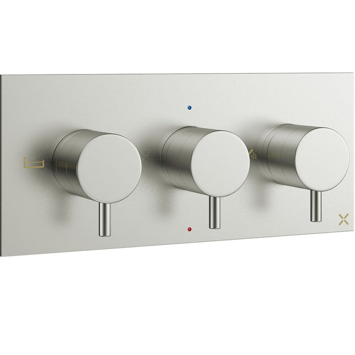 Crosswater MPRO 3 Outlet 3 Handle Landscape Concealed
