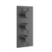 Crosswater MPRO 3 Outlet 3 Handle Portrait Concealed