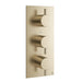 Crosswater MPRO 3 Outlet 3 Handle Portrait Concealed