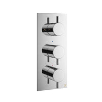 Crosswater MPRO 3 Outlet 3 Handle Portrait Concealed