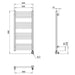 Crosswater MPRO All Electric Right Hand Towel Warmer