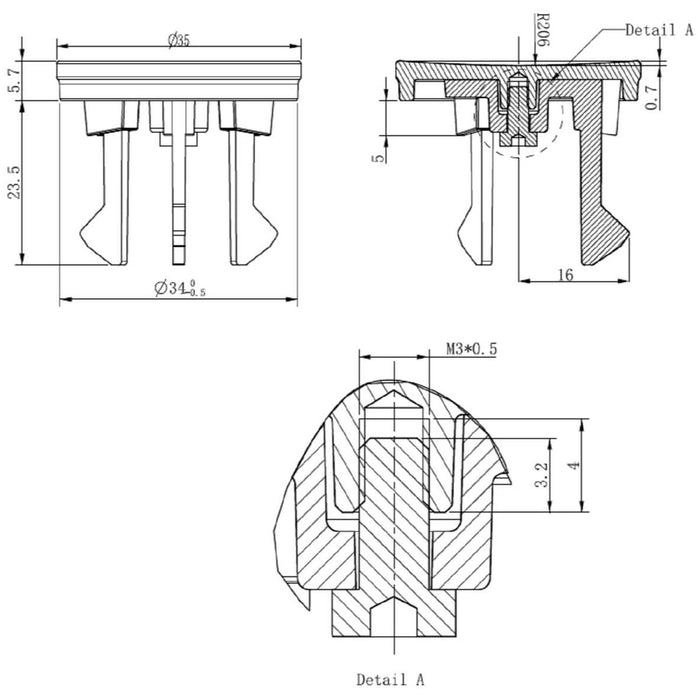 Crosswater MPRO Basin Overflow Cover - Basin Accessories