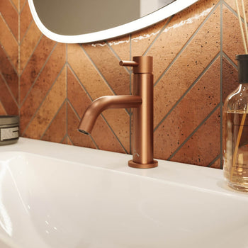 Crosswater MPRO Deck Mounted Basin Mixer With Knurled