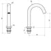 Crosswater MPRO Deck Mounted Basin Sensor Spout - 150mm