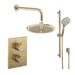 Crosswater MPRO Dual Outlet Shower Set with Rain Head and 