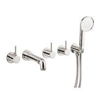 Crosswater MPRO Industrial 5 Hole Bath Filler Tap With Spout