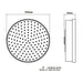 Crosswater MPRO Industrial Shower Head - 200mm Wide