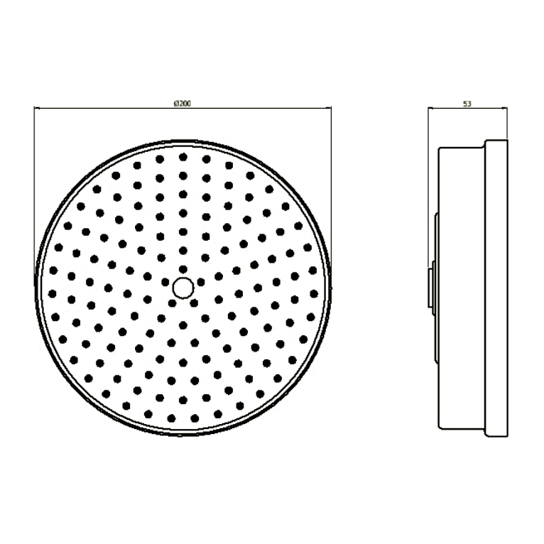 Crosswater MPRO Industrial Single Outlet Thermostatic Round
