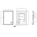 Crosswater MPRO Non-Illuminated Mirror - 500mm x 700mm