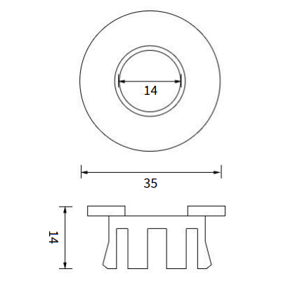 Crosswater MPRO Overflow Ring Cover