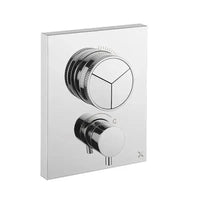 Crosswater MPRO Push Triple Outlet Shower Valve - Chrome - 
