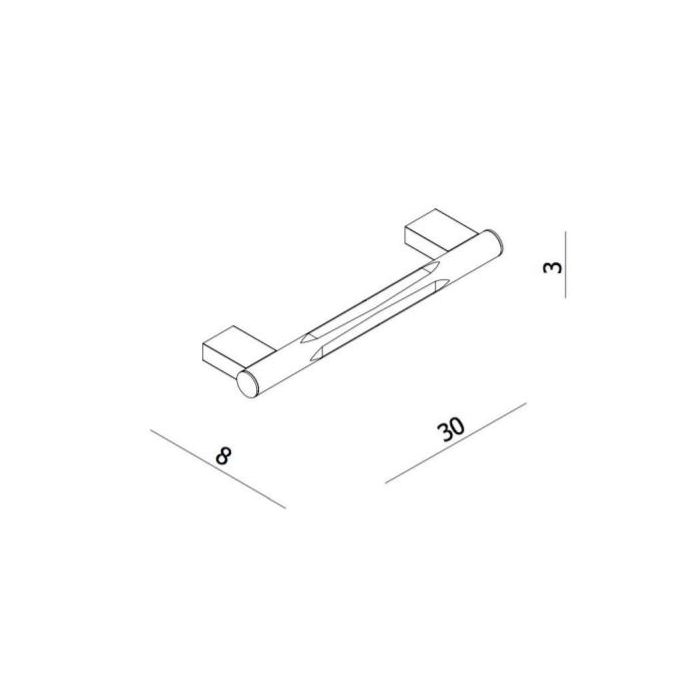 Crosswater MPRO Shower/Bath Grab Bar - 300mm