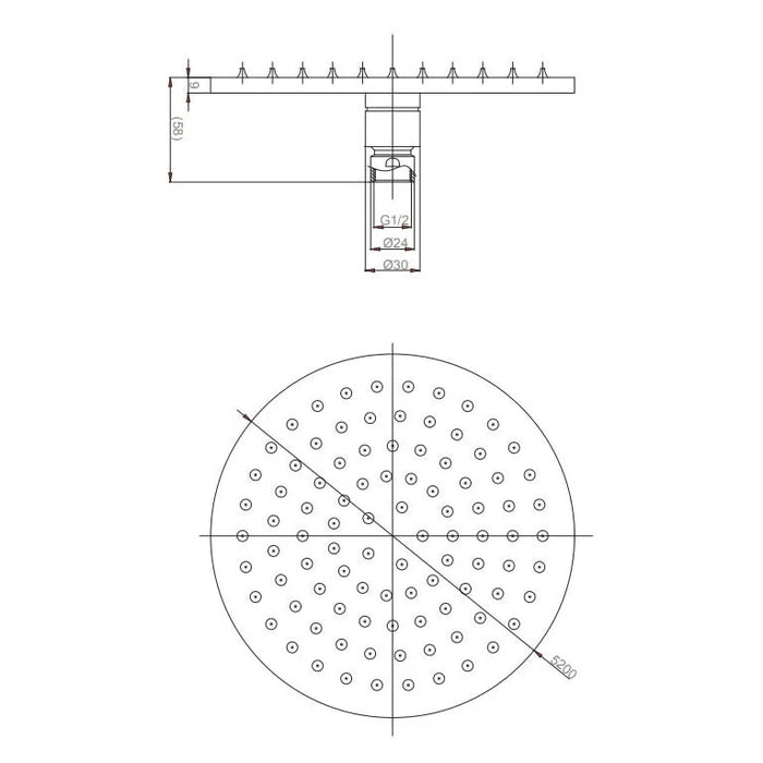 Crosswater MPRO Shower Head & Arm - Heads