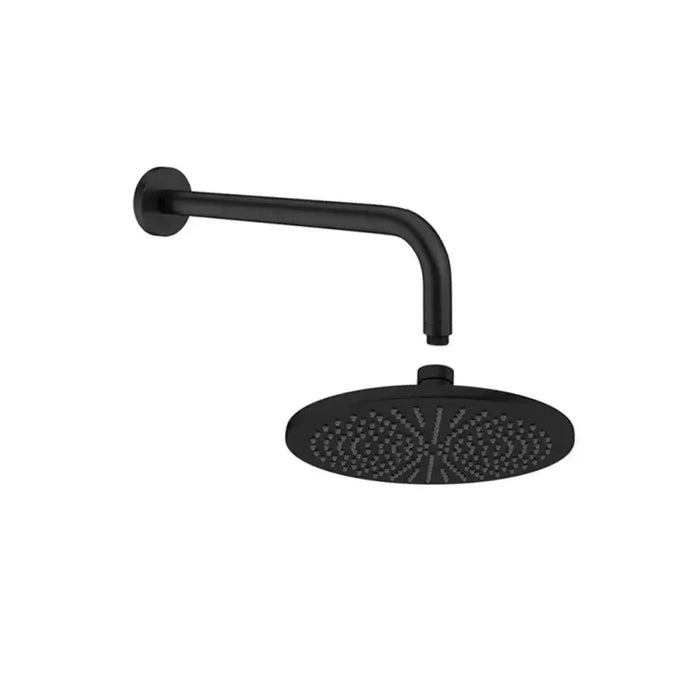 Crosswater MPRO Shower Head & Arm - Matt Black / 200mm / 