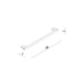 Crosswater MPRO Single Towel Rail Chrome - Towel Rings