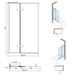 Crosswater Optix 10 Bath Screen With Inline Panel - 900mm