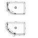 Crosswater Optix 10 Offset Quadrant Shower Enclosure