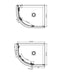 Crosswater Optix 10 Offset Quadrant Shower Enclosure