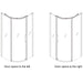 Crosswater Optix 10 Quadrant Shower Enclosure