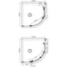 Crosswater Optix 10 Quadrant Shower Enclosure