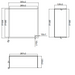 Crosswater Shower Niches - 305mm x 305mm - Brushed Bronze