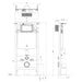 Crosswater Slim Depth Wall Hung Toilet Frame with Concealed