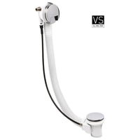 Crosswater Slimline Bath Filler With Pop Up Waste - Chrome