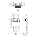 Crosswater Slimline Dual Flush Concealed Cistern
