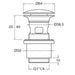 Crosswater Slotted Basin Click Clack Waste With Extended