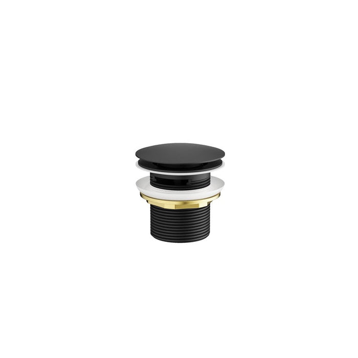Crosswater Slotted Click Clack Bath Waste - Matt Black