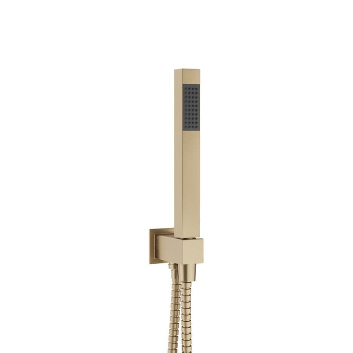 Crosswater Square Designer Shower Kit - Brushed Brass