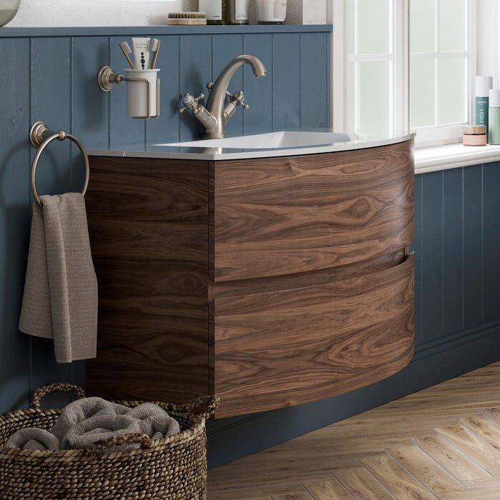 Crosswater Svelte 2 Drawer Wall Hung Vanity Unit With Basin