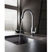 Crosswater Svelte Side Lever Kitchen Mixer Tap Chrome