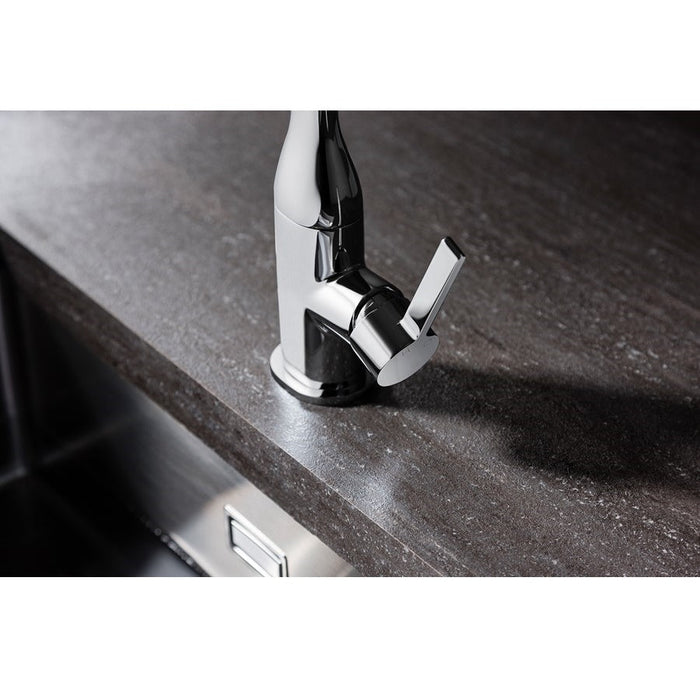 Crosswater Svelte Side Lever Kitchen Mixer Tap Chrome