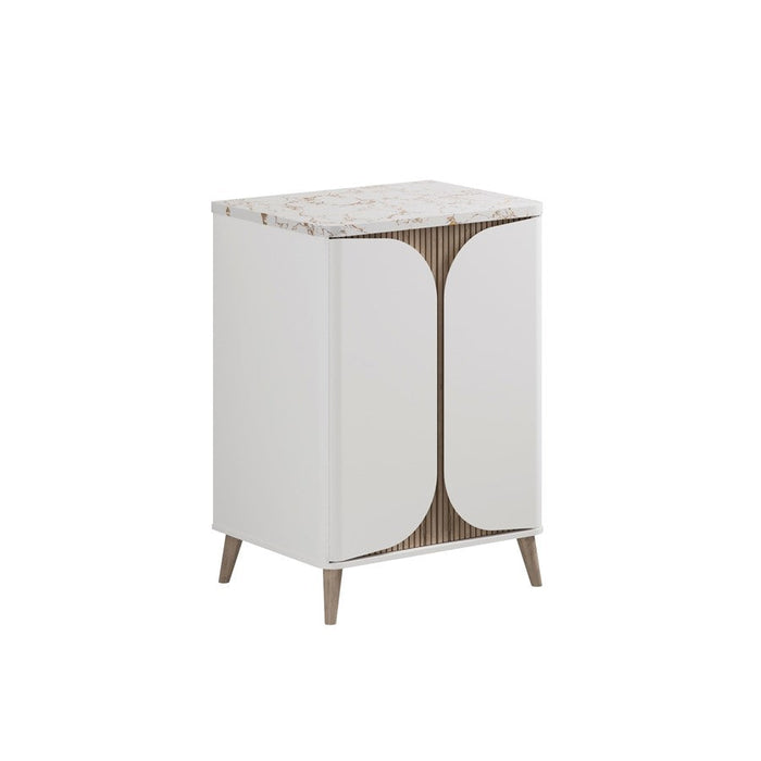 Crosswater Tambour 2 Door Floorstanding Vanity With Worktop