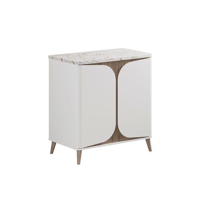 Crosswater Tambour 2 Door Floorstanding Vanity With Worktop