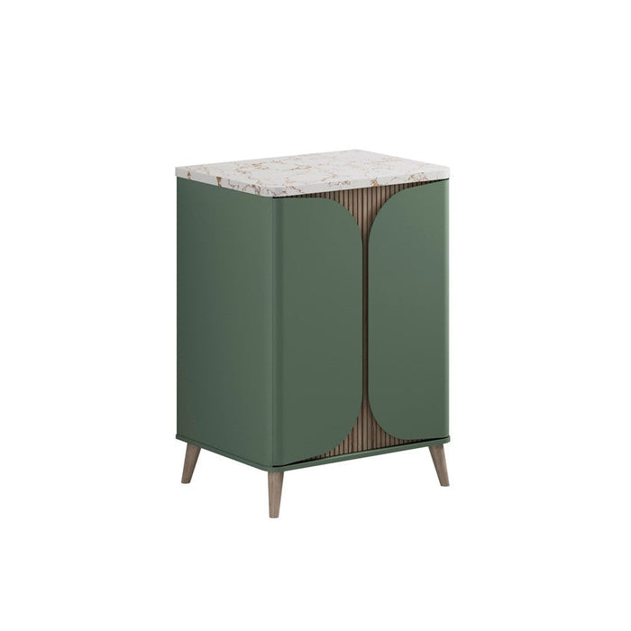 Crosswater Tambour 2 Door Floorstanding Vanity With Worktop