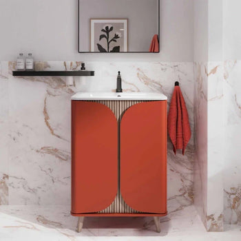 Crosswater Tambour 2 Door Floorstanding Vanity With Basin
