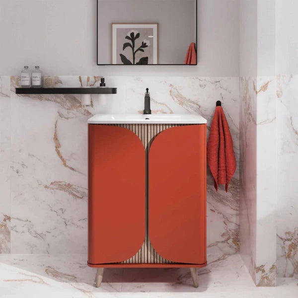 Crosswater Tambour 2 Door Floorstanding Vanity With Basin