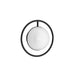 Crosswater Tranquil Halo Light - Matt Black - Bathroom