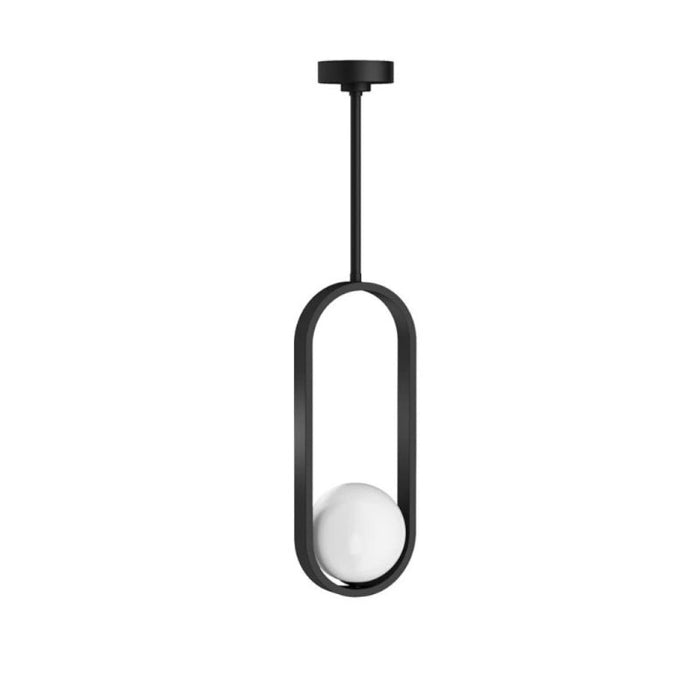 Crosswater Tranquil Pendant Light - Matt Black - Bathroom