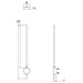 Crosswater Tranquil Pillar Light - Bathroom Lighting