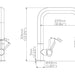 Crosswater Tube Side Lever Kitchen Mixer Tap Brushed