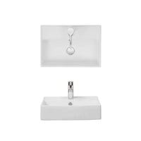 Crosswater Turin Wall Hung Basin With Overflow - 500mm Wide