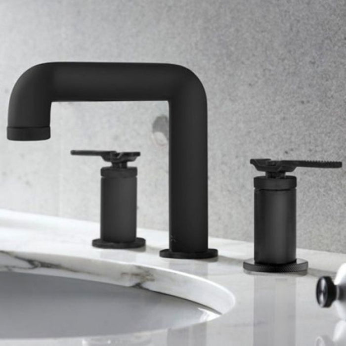 Crosswater Union 3 Hole Deck Mounted Levers Basin Tap Set