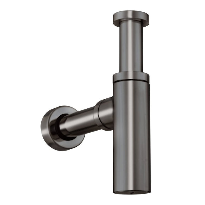 Crosswater Union Bottle Trap - Brushed Black Chrome