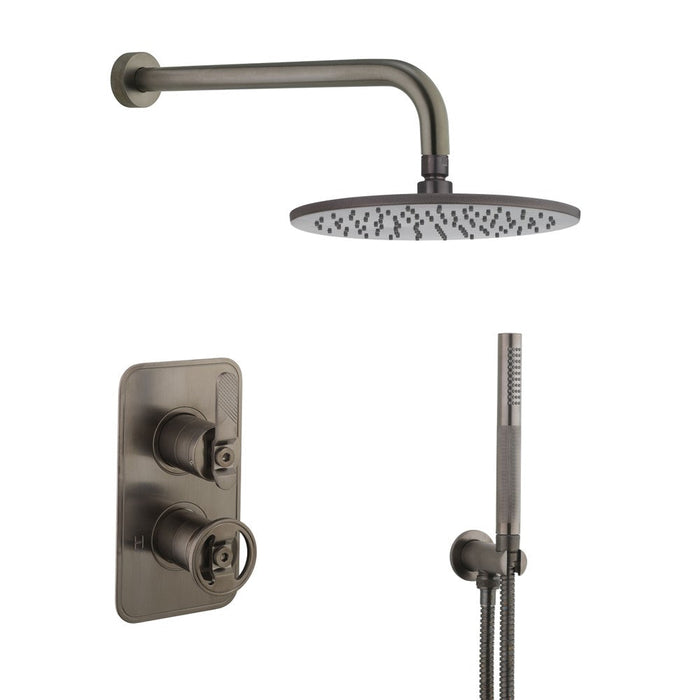 Crosswater Union Dual Outlet Shower Set with Rain Head