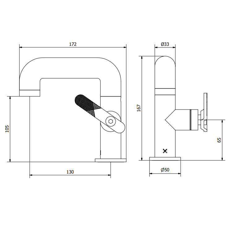 Crosswater Union Mono Basin Mixer Tap