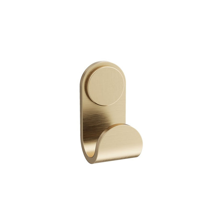 Crosswater Velo Single Robe Hook - Brushed Brass - Robe
