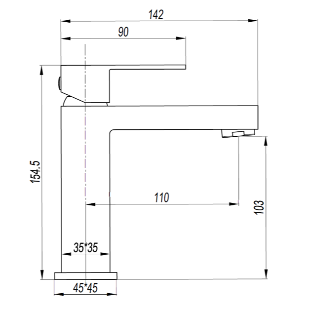 Crosswater Verge Mono Basin Mixer Tap - Taps